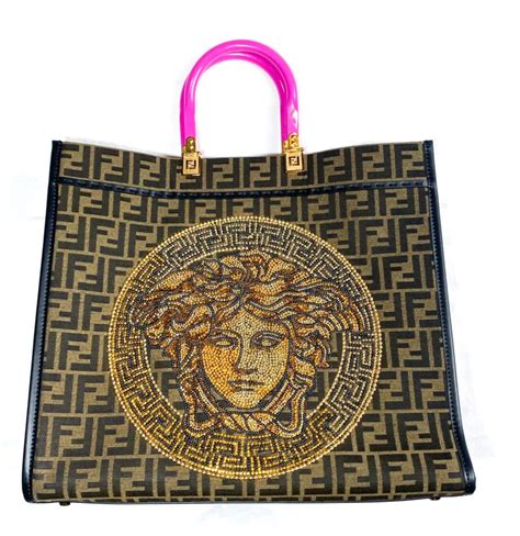 versace parfums tote bag price|fendi versace tote bag.